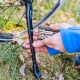 Forever Outdoor velosipēda atbalsta kājiņa, melna