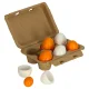 Rotaļlietu koka olas, atverāmas, 6 gb | Toy wooden eggs