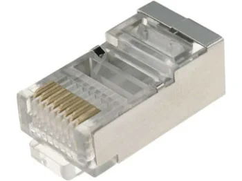 Ekranēti RJ45 tīkla kabeļu konektori, 100 gab.