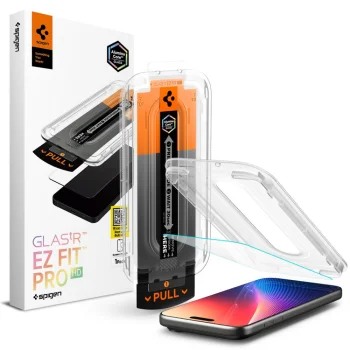 Aizsargstikls Spigen Glas.TR EZ Fit Pro priekš iPhone 16 Pro Max / 17 Pro Max, caurspīdīgs
