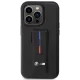 BMW iPhone 14 Pro Max vāciņš Grip Stand Hot Stamp, melns