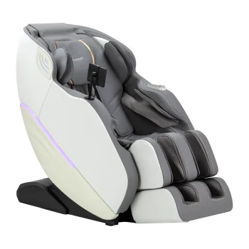 3D masāžas krēsls Sakura Maximus 809, balts un pelēks