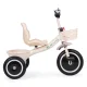 ECOTOYS bērnu trīsritenis ar groziem un zvanu, bežs