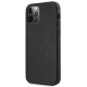 Mercedes iPhone 12 Pro Max vāciņš AMG Leather Hot Stamped, melns