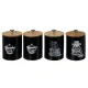 Ruhhy 00024578 virtuves trauku komplekts, 4 gab., 1.5L, matēts melns
