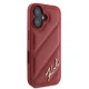 Karl Lagerfeld iPhone 16 vāciņš Diagonal Quilted Script, sarkans