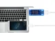 USB sprieguma un strāvas mērītājs, voltmetrs / ampērmetrs, zils