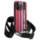 Karl Lagerfeld Color Stripes Strap vāciņš iPhone 14 Pro, rozā