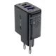 Acefast A57 GaN tīkla lādētājs 2x USB-A + USB-C PD 35W, melns