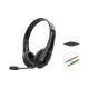 Conceptronic POLONA06B3T Stereo datora austiņas ar mikrofonu Melnas