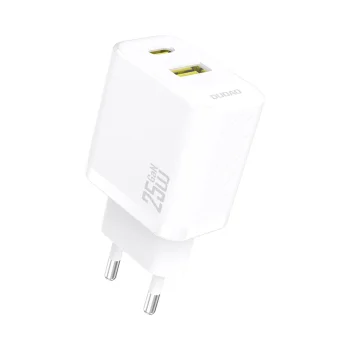 Dudao A26T GaN 25W USB-A, USB-C lādētājs - White