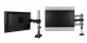 ARCTIC Z1 monitora stiprinājums pie galda 34\"-38\" ar 4 portu USB 2.0 centrmezglu, melns