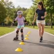 Movepro 6m koordinācijas trepes ar konusiem un somu