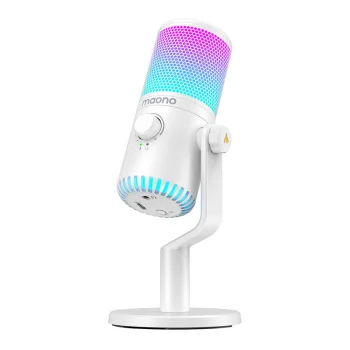 Maono DM30RGB spēļu mikrofons, balts
