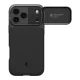 Spigen Optik Armor MagSafe vāciņš iPhone 17 Pro ar kameras aizsegu, melns