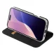 Dux Ducis iPhone 16 Pro atverams vāciņš maciņš grāmatiņa Skin Pro, melns