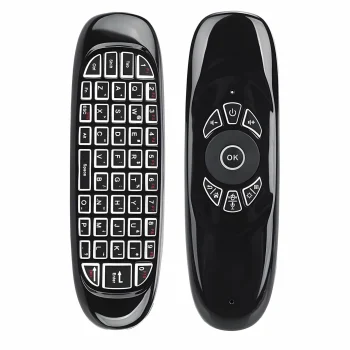 Universāla Smart TV tālvadības pults ar tastatūru un Air Mouse funkciju