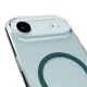 Vāciņš iPhone 17 Air Puro Lite Mag ar MagSafe atbalstu, caurspīdīgs ar tirkīza gredzenu