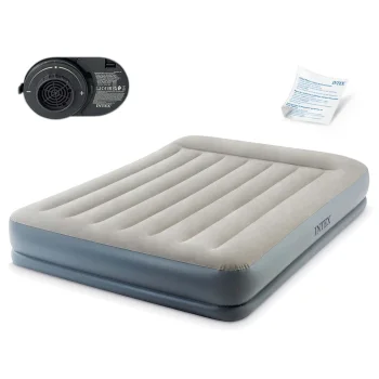 Intex 64118 Piepūšamais matracis ar iebūvētu sūkni 203x152x30 cm