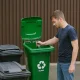 Multistore 120L atkritumu tvertne stiklam, zaļa