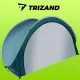 Trizand 21267 pašuzceļamā pludmales telts 200x120x110cm, zila/balta