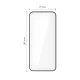Tech-Protect Glass Fit+ rūdītais aizsargstikls Xiaomi Redmi 15 4G / 5G (2 gab.), melns