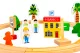 Koka dzelzceļš ar vilcienu 74 detaļas ECOTOYS