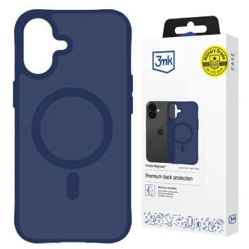3mk Smoke MagCase vāciņš priekš iPhone 17 ar MagSafe atbalstu, zils caurspīdīgs