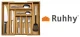 Ruhhy Koka galda piederumu atvilktnes organizators ar 6-8 nodalījumiem | Wooden Cutlery Storage Tray for Drawers
