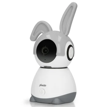 Alecto SMARTBABY10 Wi-Fi viedā bērnu uzraudzības kamera, Balta/Pelēka