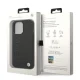 BMW iPhone 14 Pro Max vāciņš Leather Stamp, melns