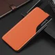 Eco Leather View atverams vāciņš Xiaomi Poco F3 / Redmi K40 / K40 Pro / K40 Pro+, oranžs