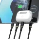 Dudao L25L 30W USB-A uz Lightning silikona kabelis 1 m, melns