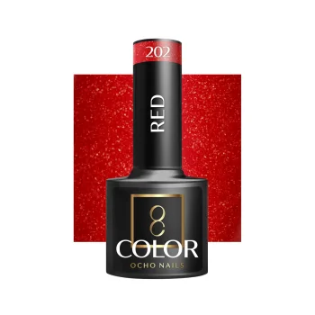 Hibrīdlaka Ocho Nails Red 202, 5 g