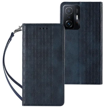 Magnet Strap Case atverams vāciņš Samsung Galaxy A12 5G zils