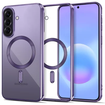 Tech-Protect MagFlex MagSafe vāciņš priekš Samsung Galaxy A57 5G, caurspīdīgi violets