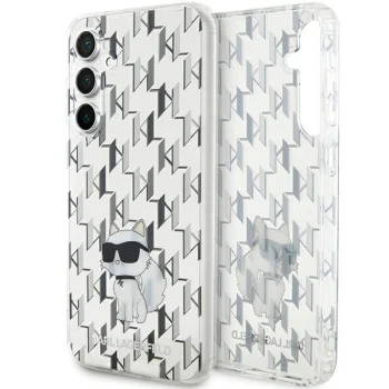 Karl Lagerfeld Samsung Galaxy S23 FE vāciņš IML C Monogram, caurspīdīgs
