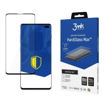 3MK Samsung Galaxy S10 Plus (G975F) 5D Telefona Aizsargstikls Max uz Visu Ekrānu | Tempered Glass Screen Protector