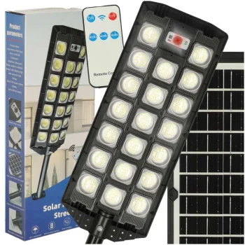 Āra LED solārā lampa ar kustības sensoru KX3093, 60W, melna
