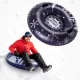 Ziemas Sniega Piepūšamās Ragavas Vatrushka, 110 cm | Winter Inflatable Sledge Vatrushka Snow Tube