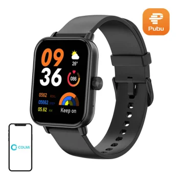 Viedpulkstenis Colmi P81, 1.9", Bluetooth zvani, IP68, melns