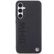 BMW Leather Hot Stamp vāciņš priekš Samsung Galaxy S23 FE S711, melns