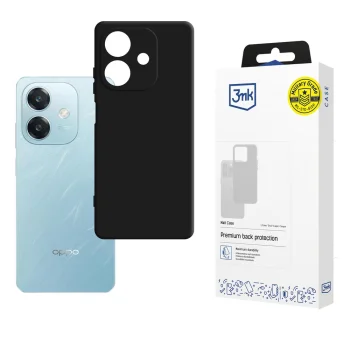 3mk Matt Case vāciņš Oppo A60 5G telefonam, matēti melns