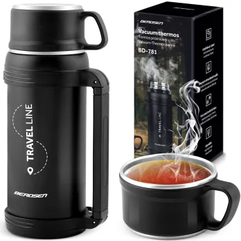 Berdsen BD-781 vakuuma termoss 1500 ml, melns