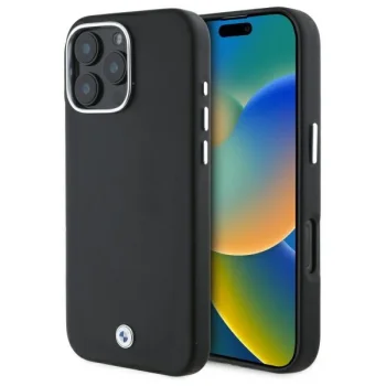 BMW Sign Full Wrapped Metal MagSafe iPhone 16 Pro vāciņš, melns