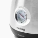 Huslog AK-02034H elektriskā retro tējkanna, 1.7L, 2200W, melna/sudraba