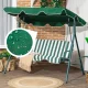Dārza šūpoļu jumtiņš 200x120 cm ūdensnecaurlaidīgs MultiGarden, zaļš