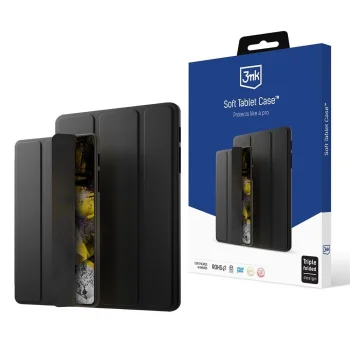 3mk Soft Tablet Case Samsung Galaxy Tab A9 atverams vāciņš maciņš, melns