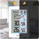 Baldr BD-911 bezvadu meteoroloģiskā stacija ar displeju, balta