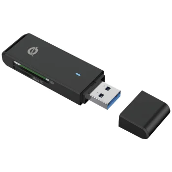 Conceptronic BIAN02B USB 3.0 SD / microSD karšu lasītājs, melns